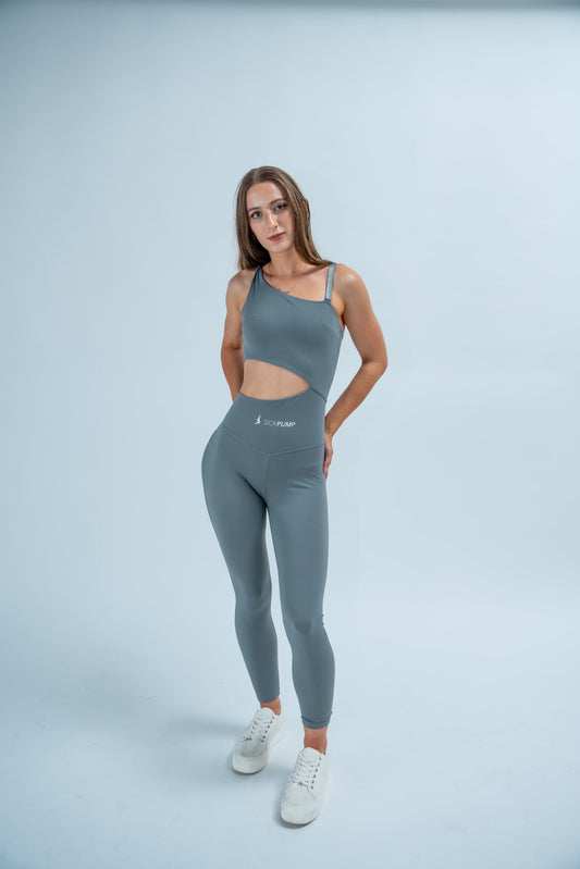 Body suit, Gray, Gymshark, Muscle nation